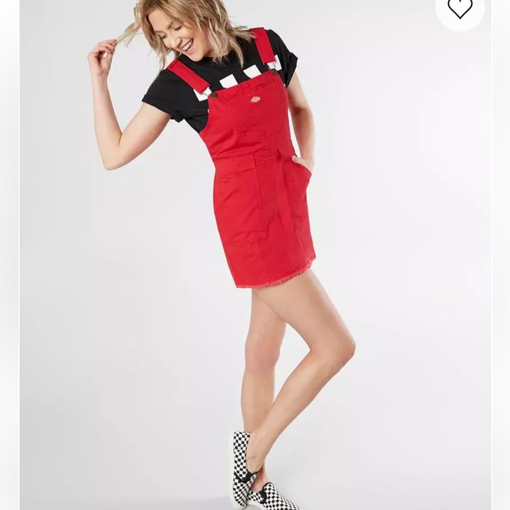Dickies Frayed Overall Dress